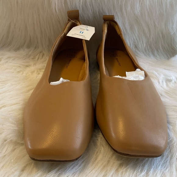 Time And Tru Shoes Soft Sq Toe‎ Ballet Women’s Size 11 Camel Color NEW - Picture 7 of 7